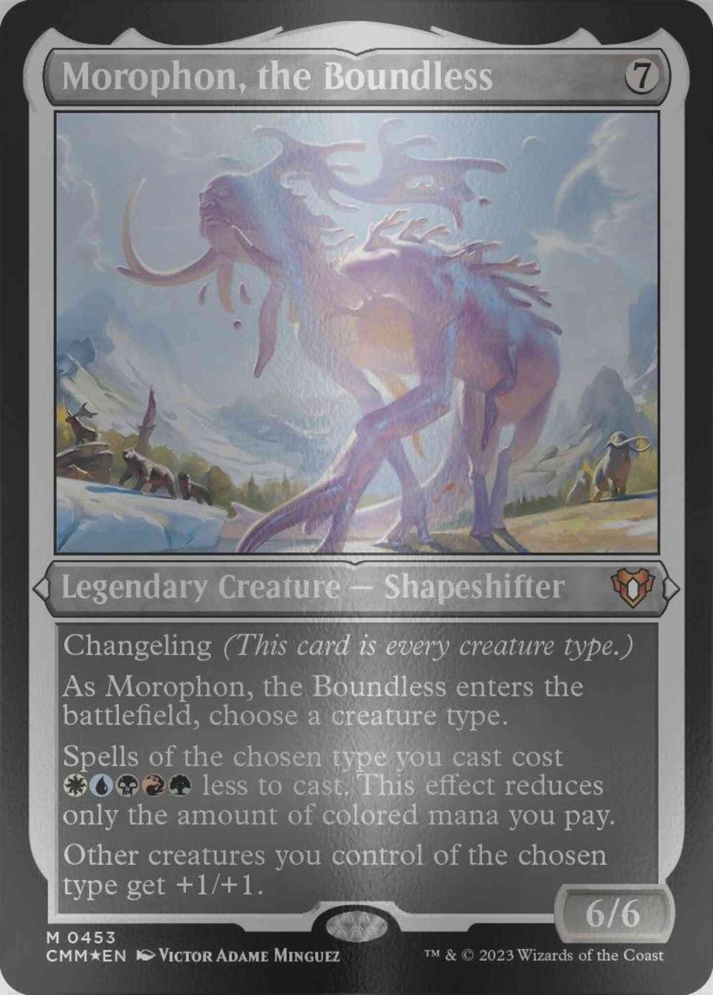 Morophon, the Boundless [453] [Commander Masters] [Etched Foil]