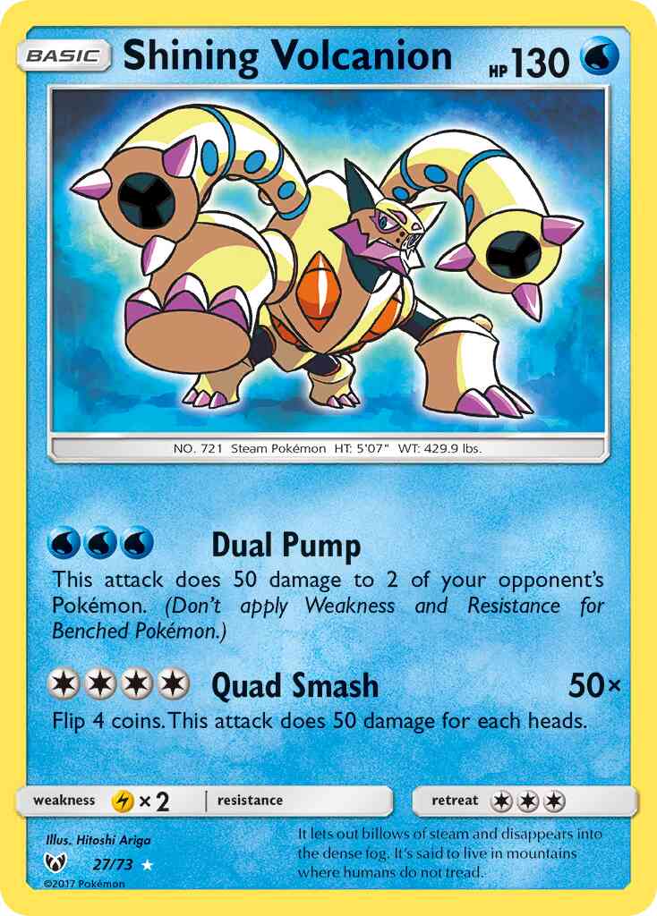 Shining Volcanion - 27/73 - Shining [sm35-27] [Holo]