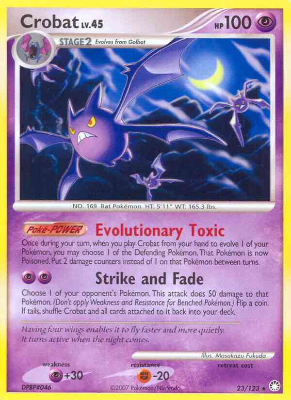 Crobat - 23/123 - Rare [dp2-23] [Non-Holo]