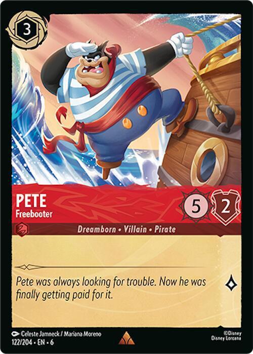 Pete - Freebooter - 122/204 [Azurite Sea] [Non-Foil]