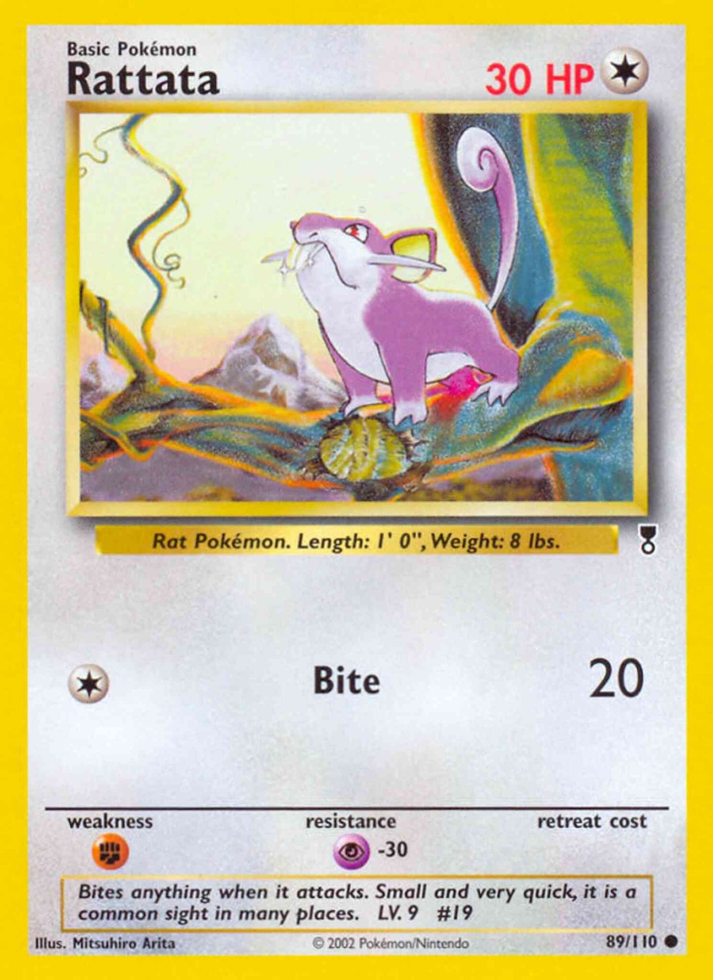 Rattata - 89/110 - Common [base6-89] [Reverse Holo]