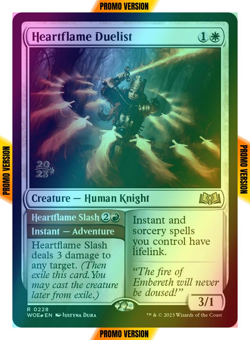Heartflame Duelist // Heartflame Slash [228s] [Prerelease] [Wilds of Eldraine: Promos] [Foil]