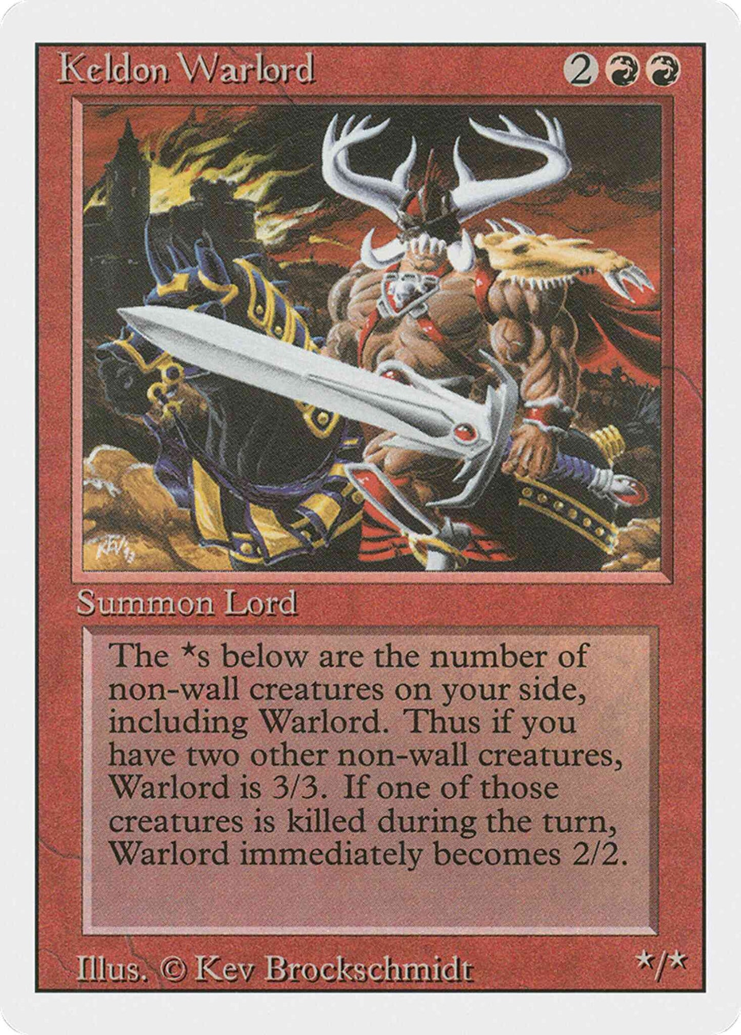 Keldon Warlord [160] [Revised Edition] [Non-Foil]
