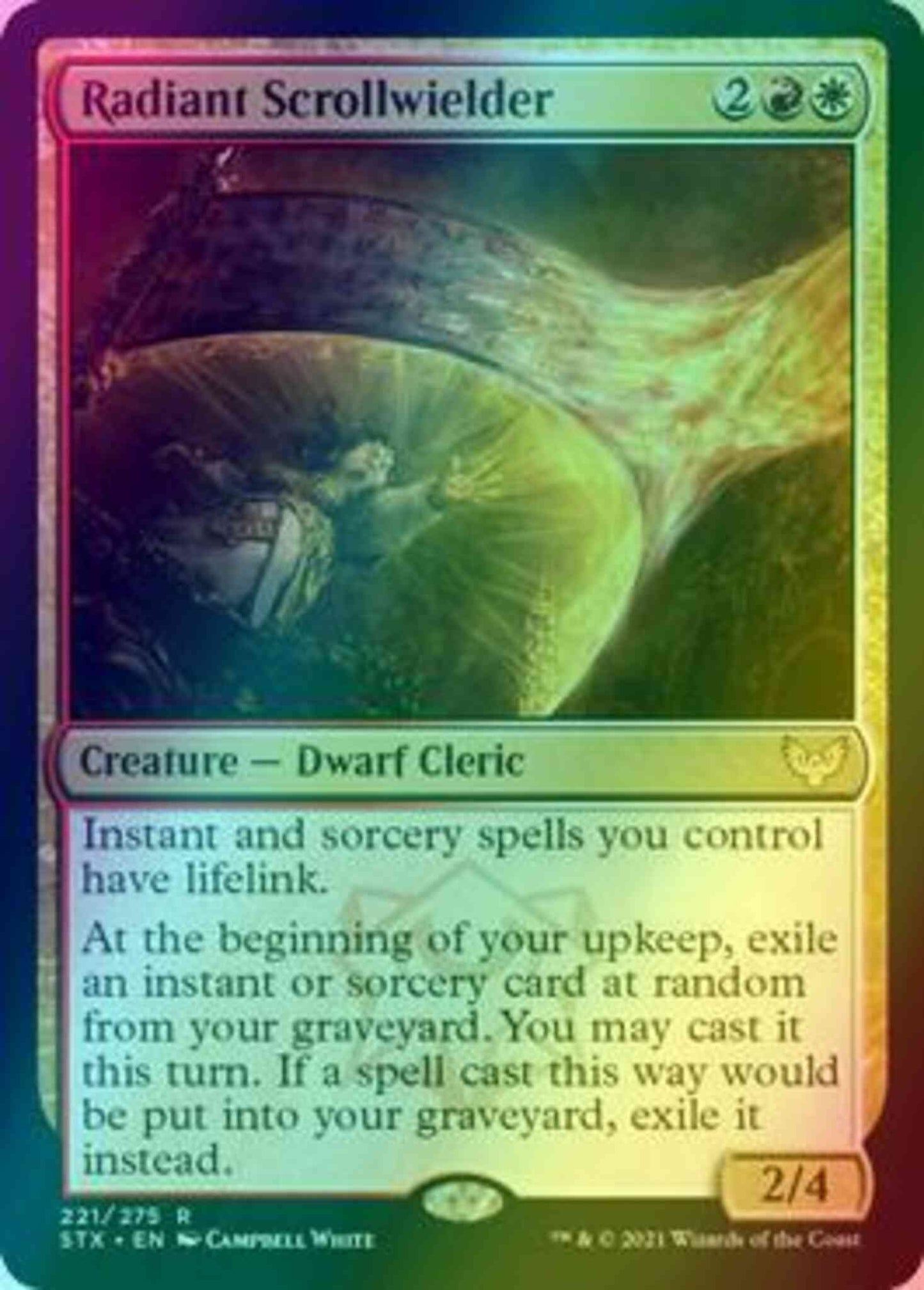 Radiant Scrollwielder [221] [Strixhaven: School of Mages] [Foil]