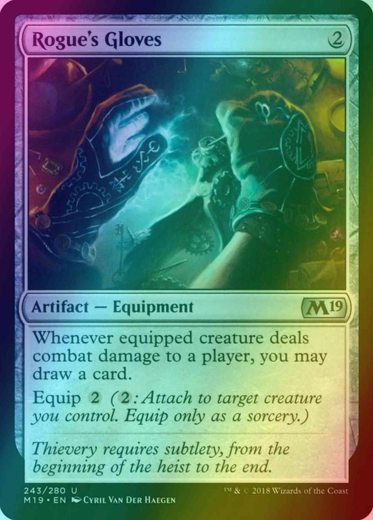 Rogue's Gloves [243] [Core Set 2019] [Foil]