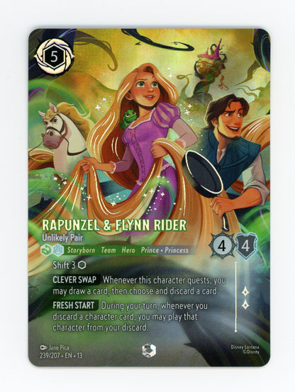 Rapunzel & Flynn Rider - Unlikely Pair — Enchanted|Holofoil — ID 19975