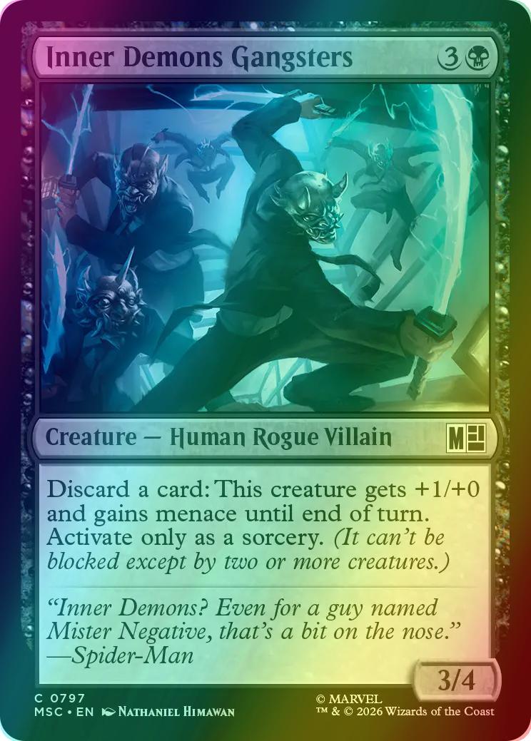 Inner Demons Gangsters [797] [Jumpstart] [Marvel Super Heroes: Commander] [Foil]