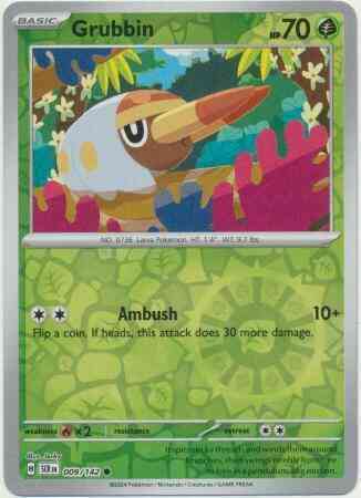 Grubbin - 009/142 - Common [sv07-009] [Reverse Holo]