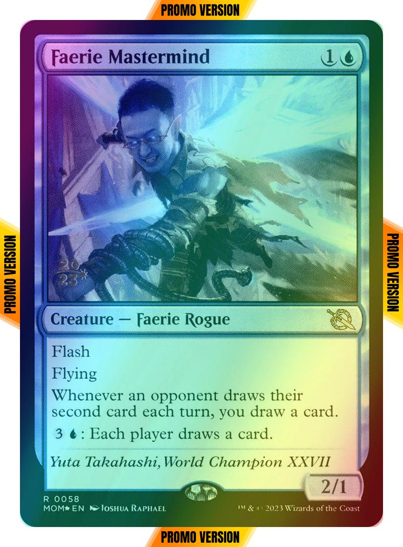 Faerie Mastermind [58s] [Prerelease] [March of the Machine: Promos] [Foil]