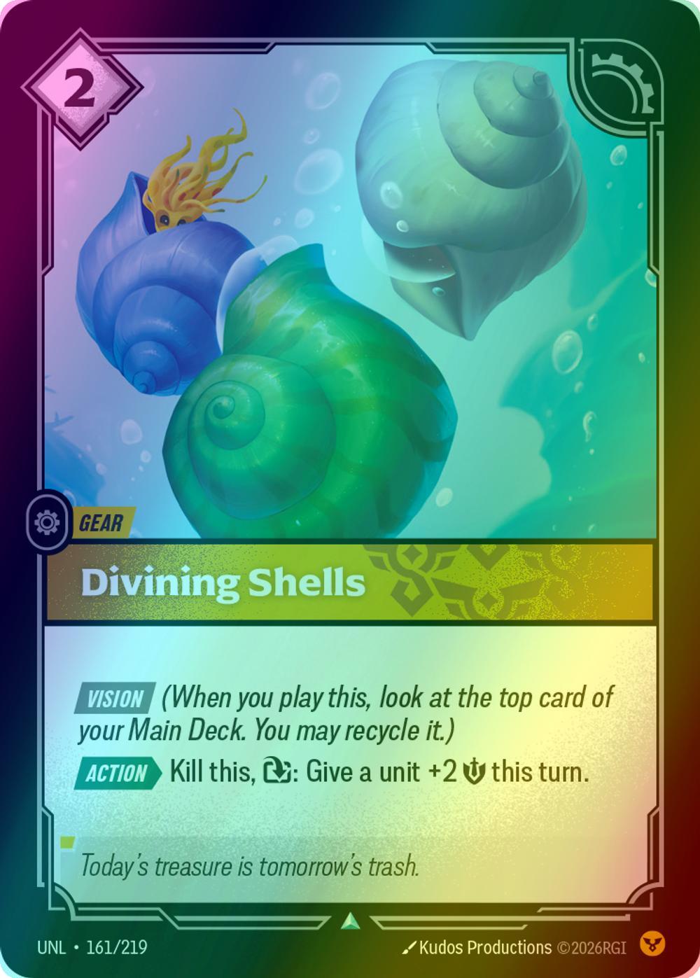 Divining Shells - 161/219 [Unleashed] [Foil]