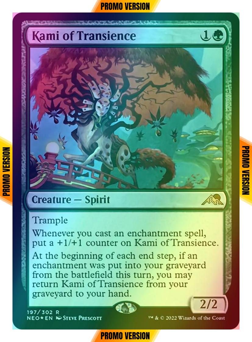 Kami of Transience [Prerelease] [197s] [Kamigawa: Neon Dynasty: Promos] [Foil]