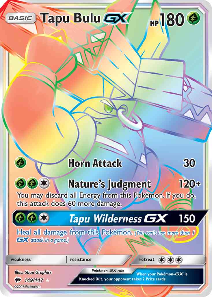 Tapu Bulu-GX - 149/147 - Rare Secret [sm3-149] [Secret]