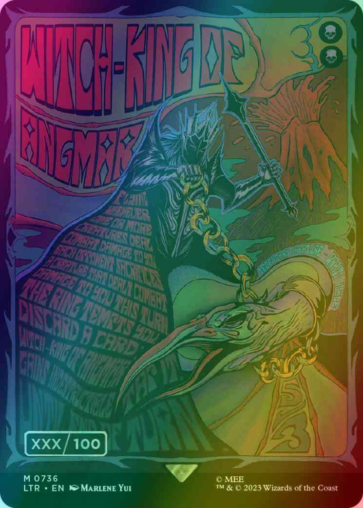 Witch-king of Angmar - Serial Numbered [736z] [Borderless] [Poster] [The Lord of the Rings: Tales of Middle-earth] [Foil]