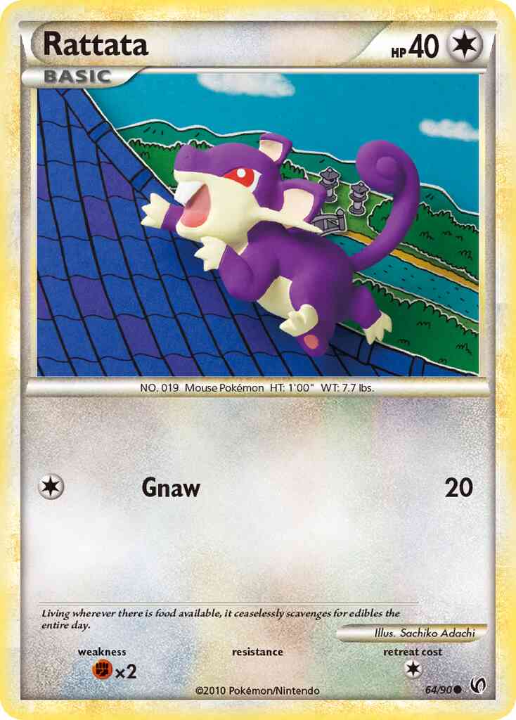 Rattata - 64/90 - Common [hgss3-64] [Non-Holo]