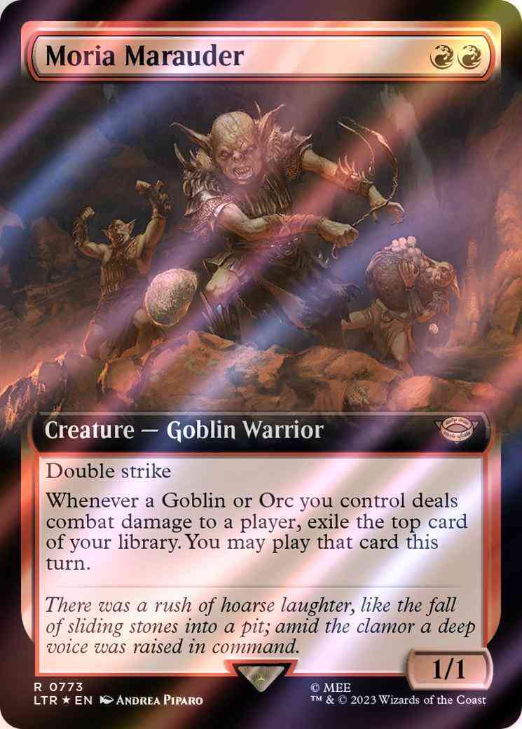Moria Marauder [773] [Extended Art] [The Lord of the Rings: Tales of Middle-earth] [Surge Foil]