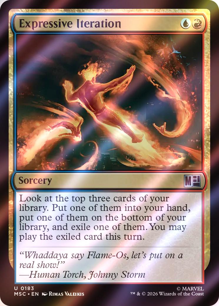 Expressive Iteration [183] [Marvel Super Heroes: Commander] [Surge Foil]