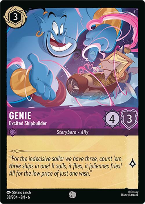 Genie - Excited Shipbuilder - 38/204 [Azurite Sea] [Non-Foil]