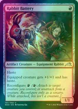 Rabbit Battery [157] [Kamigawa: Neon Dynasty] [Foil]
