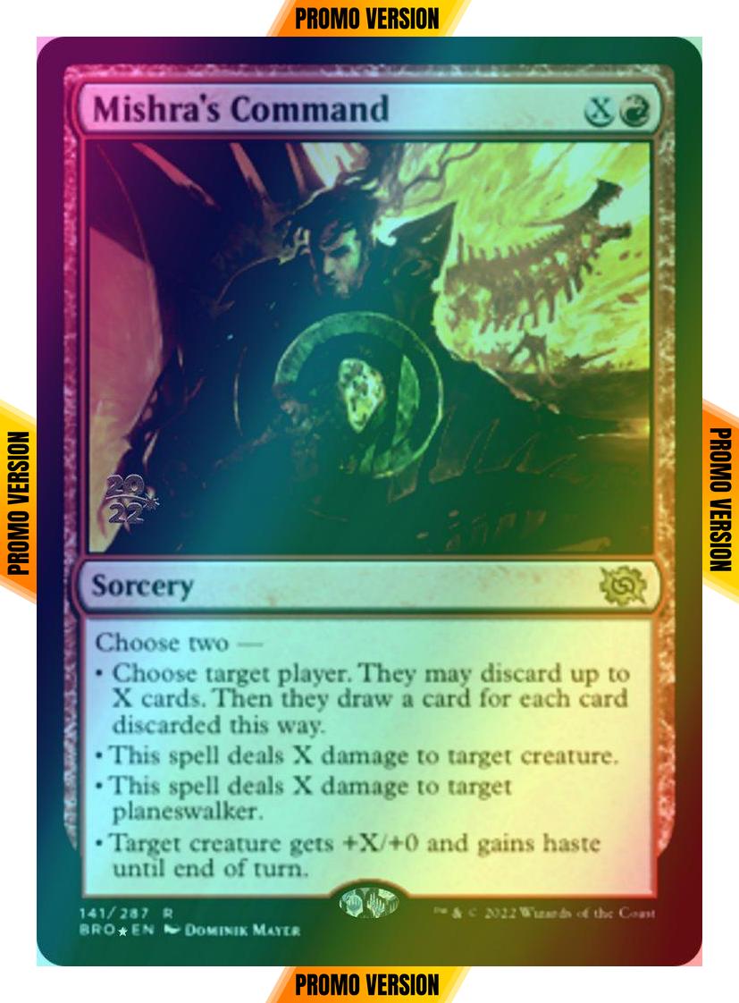 Mishra's Command [141s] [Prerelease] [The Brothers' War: Promos] [Foil]