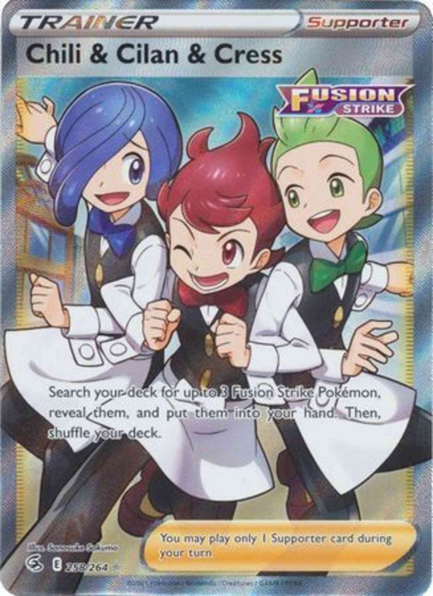 Chili & Cilan & Cress - 258/264 - Rare Ultra - Full Art [SWSH8-258] [Ultra]