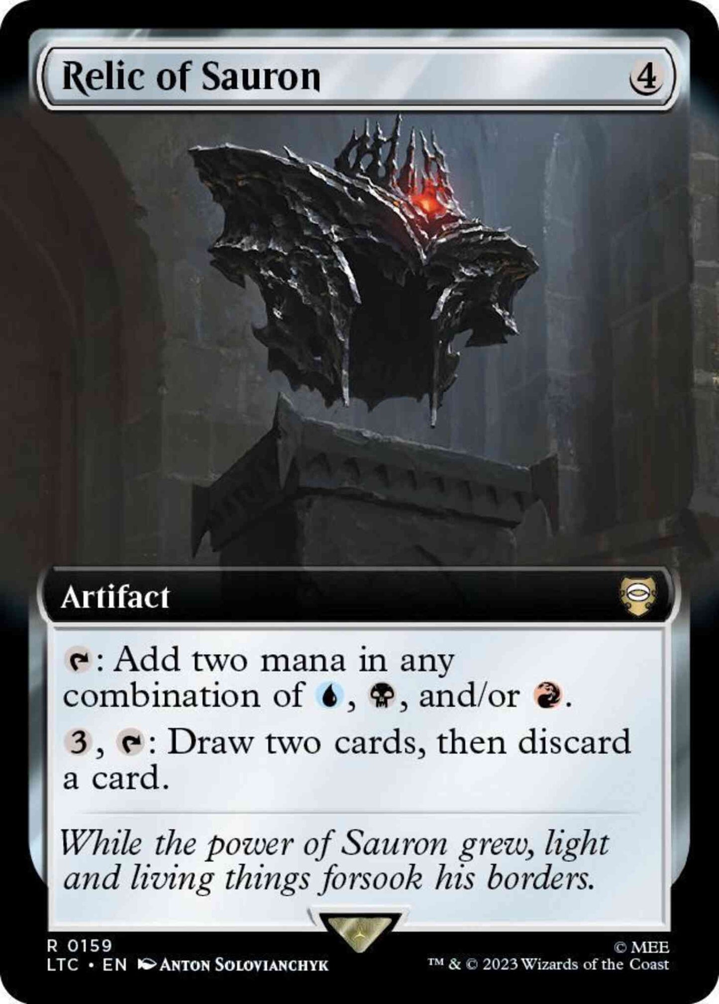 Relic of Sauron [159] [Extended Art] [The Lord of the Rings: Tales of Middle-earth: Commander] [Non-Foil]
