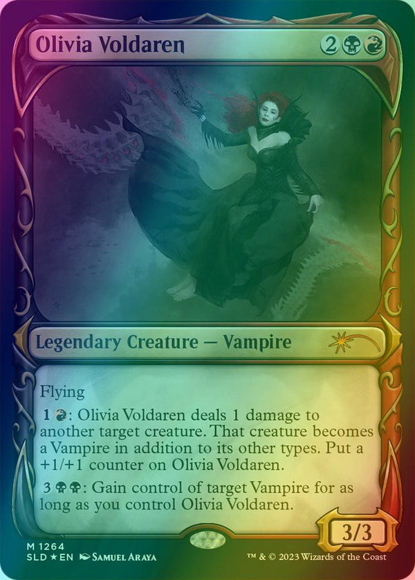 Olivia Voldaren [1264] [Planar Showcase] [Showcase: MOM Vol. 1] [Secret Lair Drop] [Halo Foil]