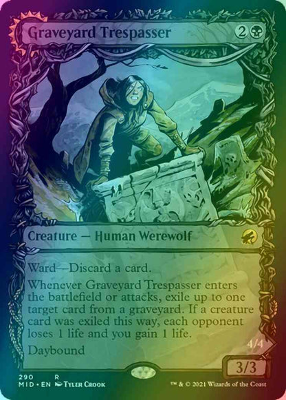 Graveyard Trespasser // Graveyard Glutton [290] [Equinox Showcase] [Innistrad: Midnight Hunt] [Foil]