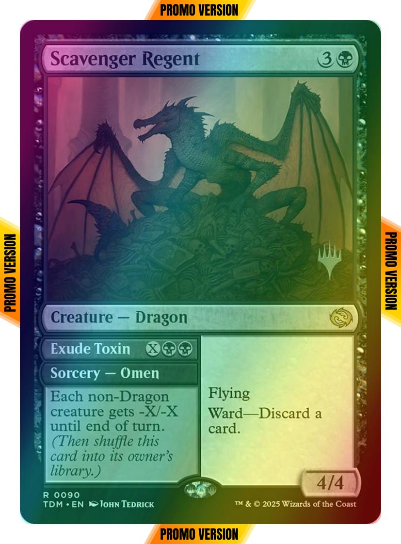 Scavenger Regent // Exude Toxin [90p] [Promo Pack] [Tarkir: Dragonstorm: Promos] [Foil]