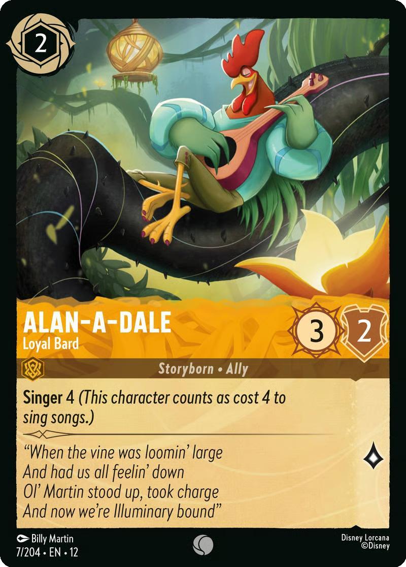 Alan-a-Dale - Loyal Bard - 7/204 [Wilds Unknown] [Non-Foil]