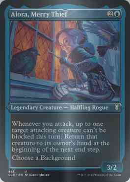 Alora, Merry Thief [481] [Commander Legends: Battle for Baldur's Gate] [Etched Foil]