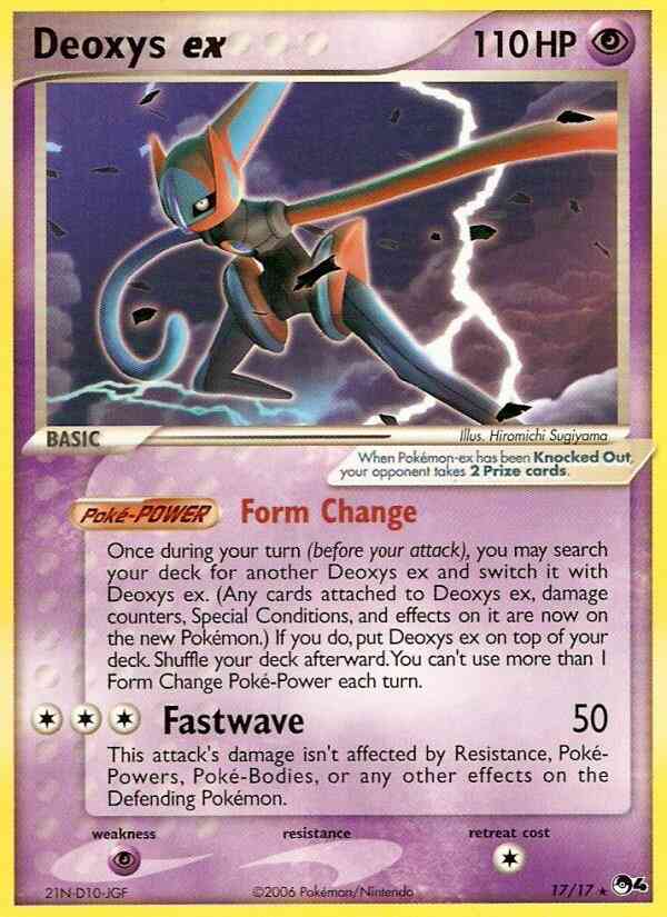 Deoxys ex - 17/17 - Rare [pop4-17] [Holo]