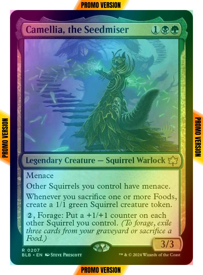 Camellia, the Seedmiser [207p] [Promo Pack] [Bloomburrow: Promos] [Foil]