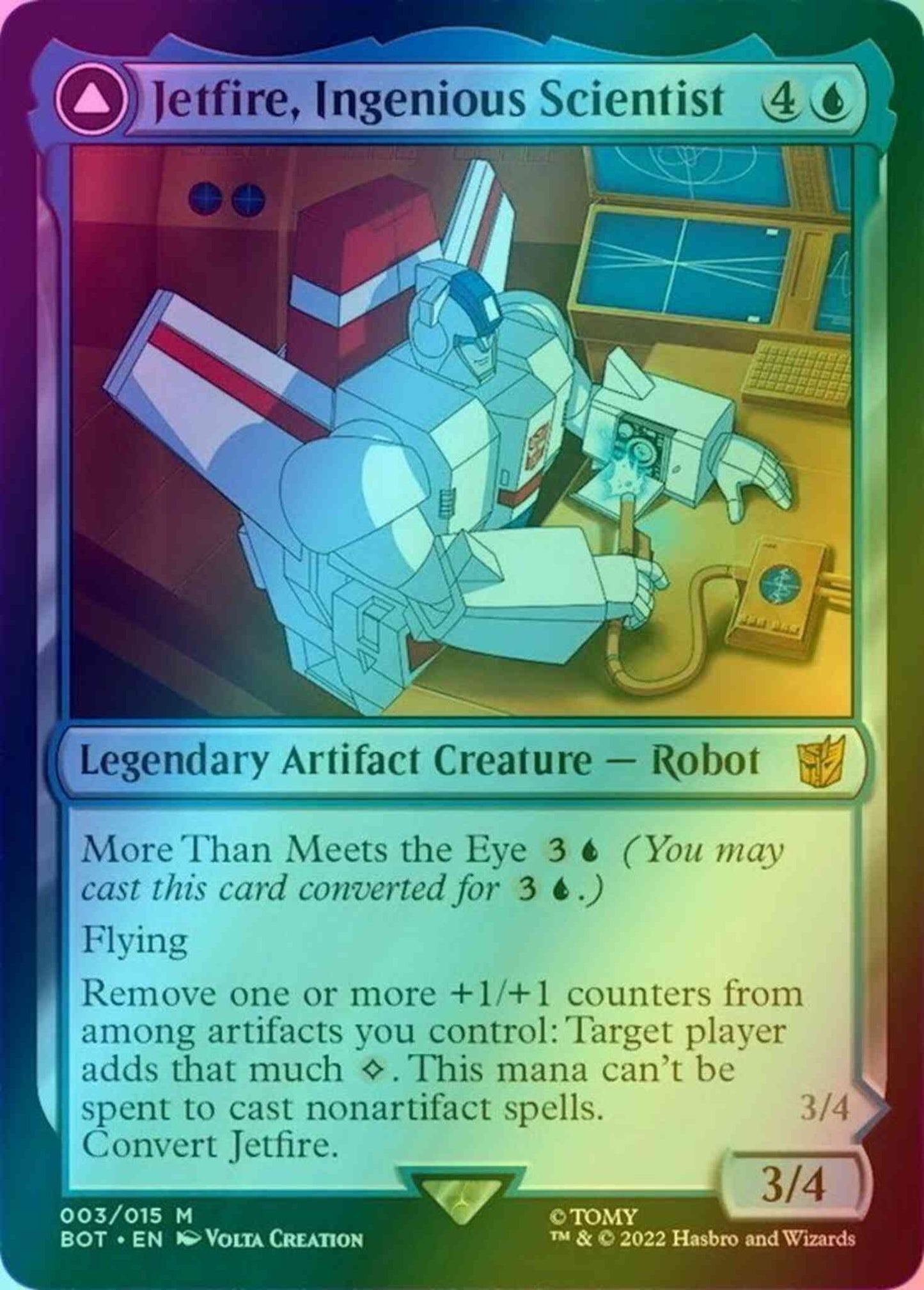 Jetfire, Ingenious Scientist // Jetfire, Air Guardian [3] [Universes Beyond: Transformers] [Foil]