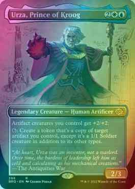 Urza, Prince of Kroog [296] [Borderless] [The Brothers' War] [Foil]