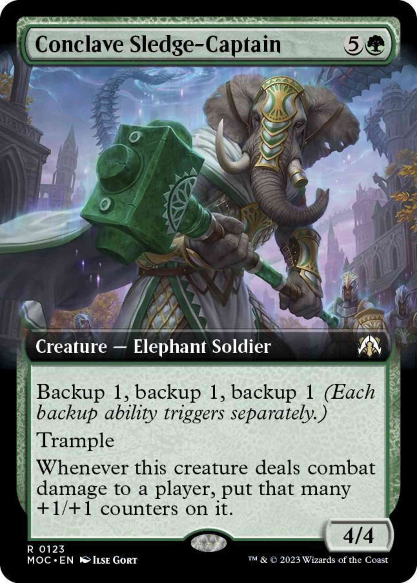 Conclave Sledge-Captain [123] [Extended Art] [March of the Machine: Commander] [Non-Foil]