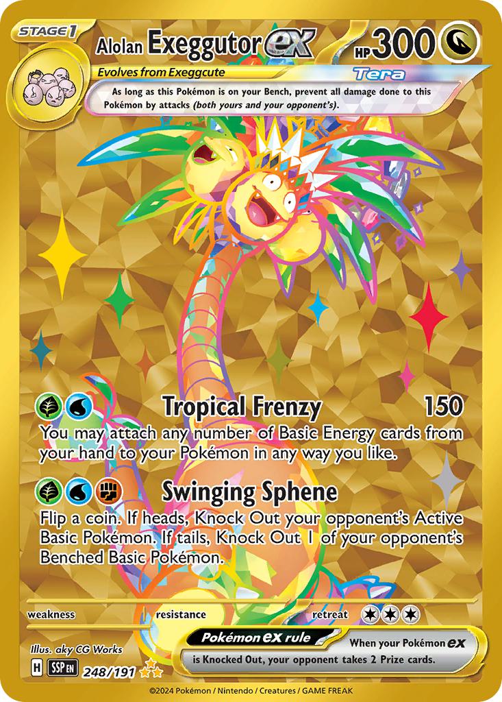 Alolan Exeggutor ex - 248/191 - Hyper Rare [sv08-248] [Secret]