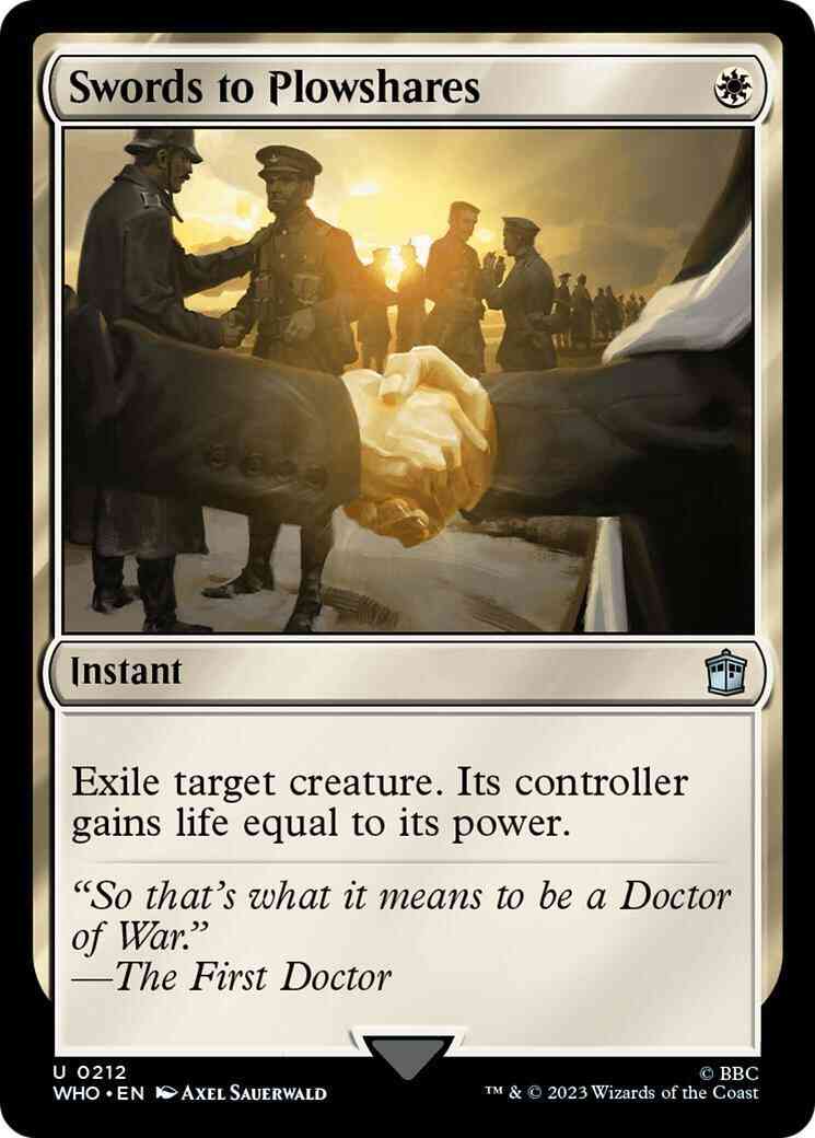 Swords to Plowshares [212] [Universes Beyond: Doctor Who] [Non-Foil]