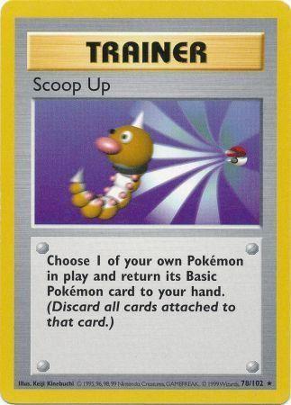 Scoop Up - 78/102 - Rare - Shadowless [base1S-78] [Non-Holo]
