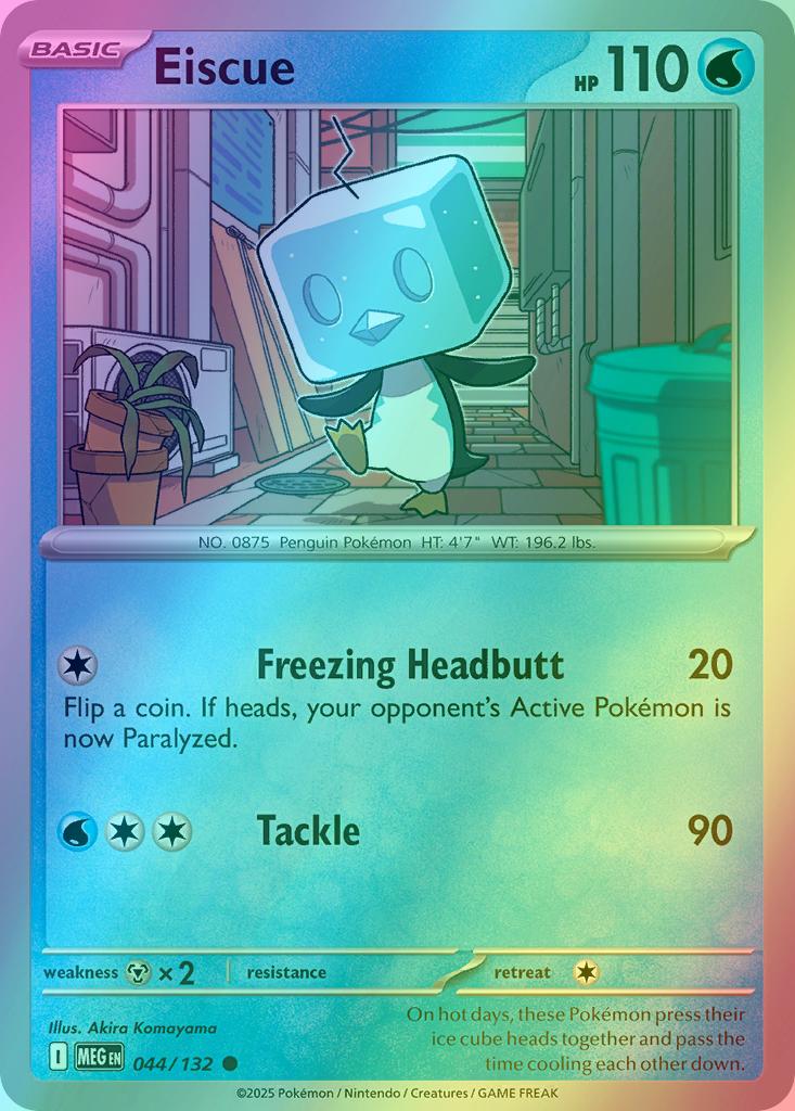Eiscue - 044/132 - Common [me01-044] [Reverse Holo]