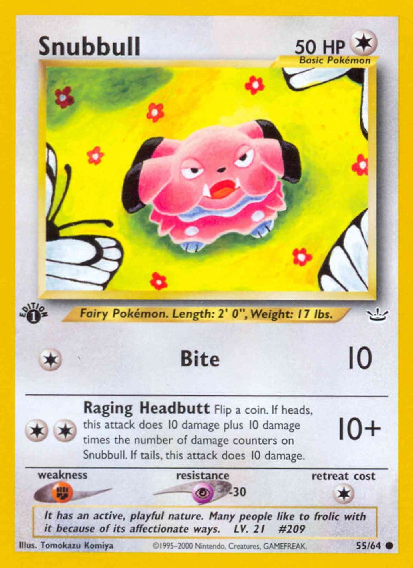Snubbull - 55/64 - Common - 1st Edition [neo3-55] [Non-Holo]