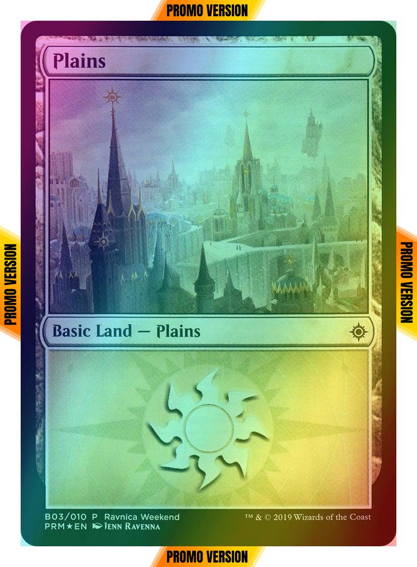 Plains [B3] [2019] [B03] [Orzhov] [RNA Ravnica Weekend] [Foil]