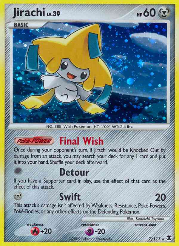 Jirachi - 7/111 - Rare Holo [pl2-7] [Reverse Holo]