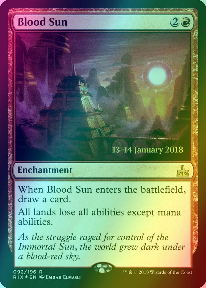 Blood Sun [92s] [Rivals of Ixalan Promos] [Foil]