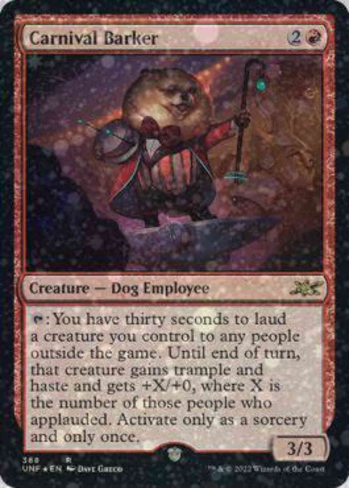 Carnival Barker [388] [Unfinity] [Galaxy Foil]