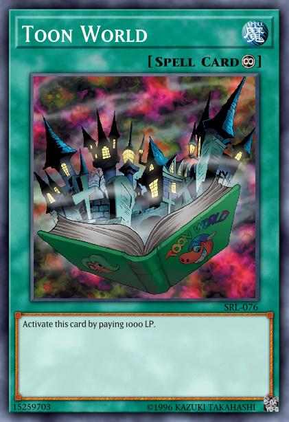 Toon World (Green) - LDS1-EN068 - Ultra Rare - 1st Edition