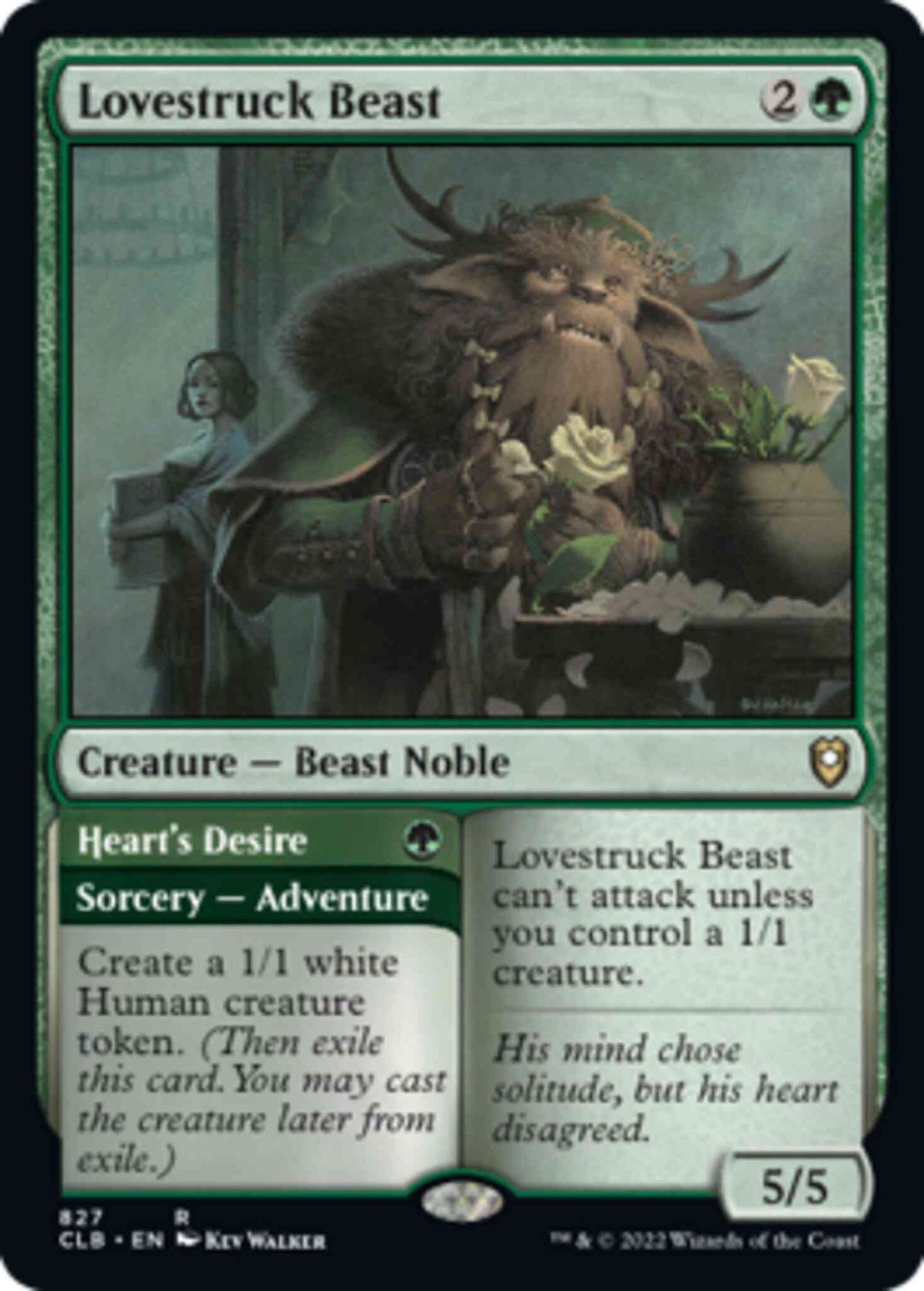 Lovestruck Beast // Heart's Desire [827] [Commander Legends: Battle for Baldur's Gate] [Non-Foil]