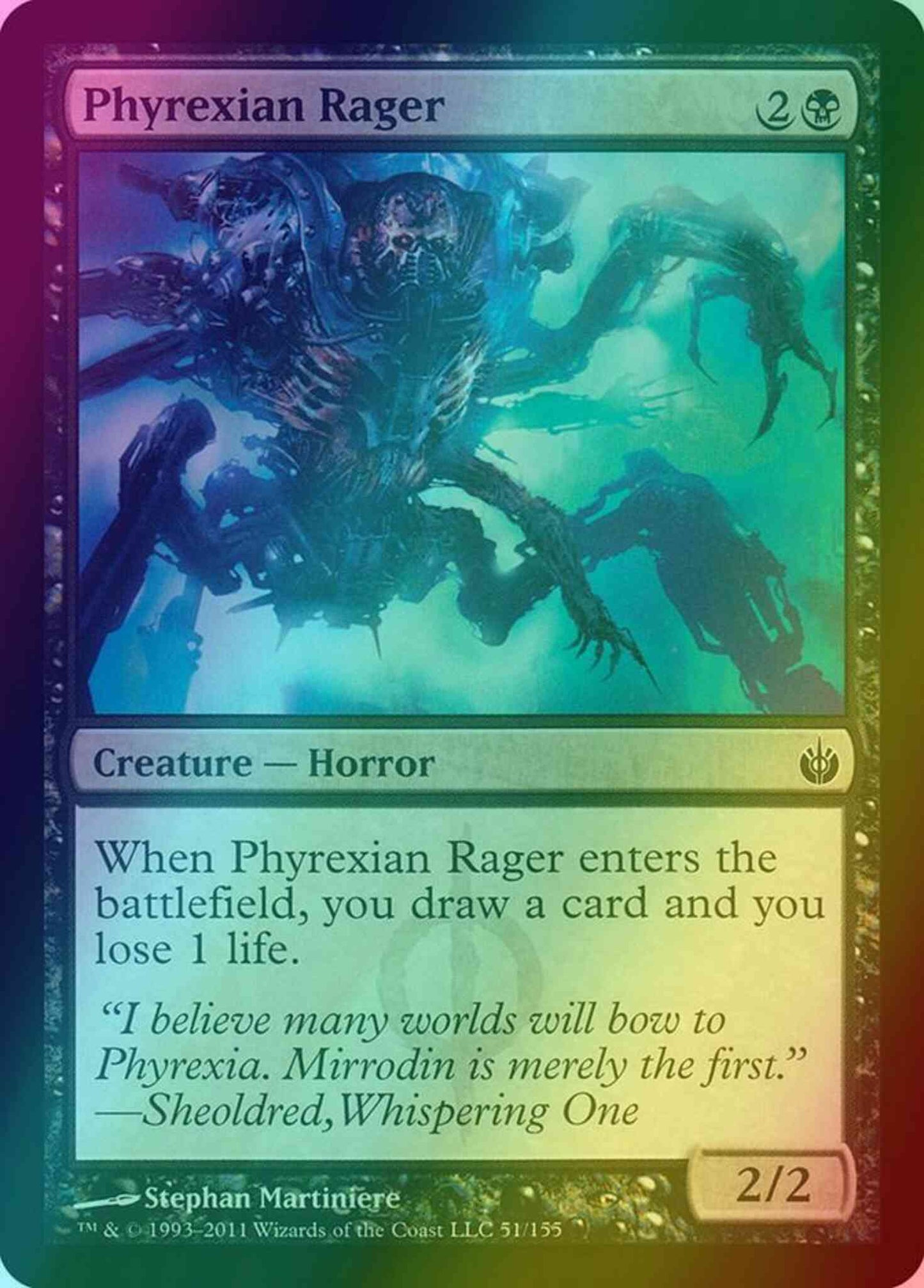 Phyrexian Rager [51] [Mirrodin Besieged] [Foil]