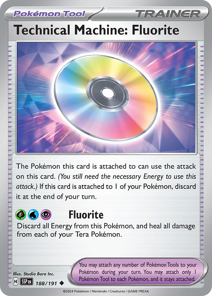 Technical Machine: Fluorite - 188/191 - Uncommon [sv08-188] [Non-Holo]