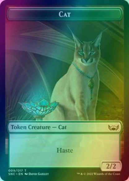 Cat Token (09) // Dog Token (10) [Streets of New Capenna: Tokens] [Foil]