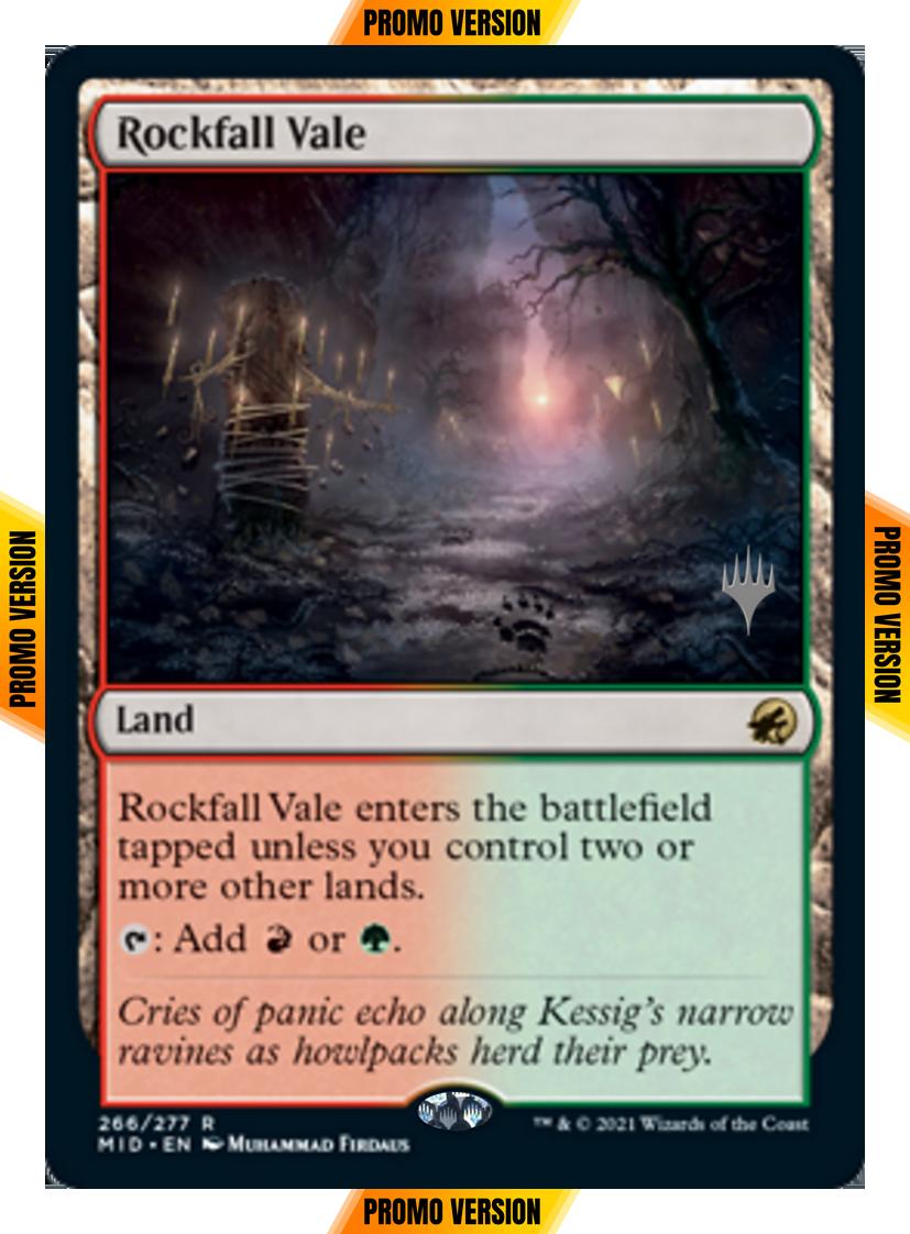 Rockfall Vale [Promo Pack] [266p] [Innistrad: Midnight Hunt Promos] [Non-Foil]